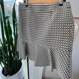 Fit and flair short skirt by Banana Republic zipper closure lined.